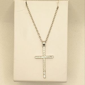 Bling cross necklace